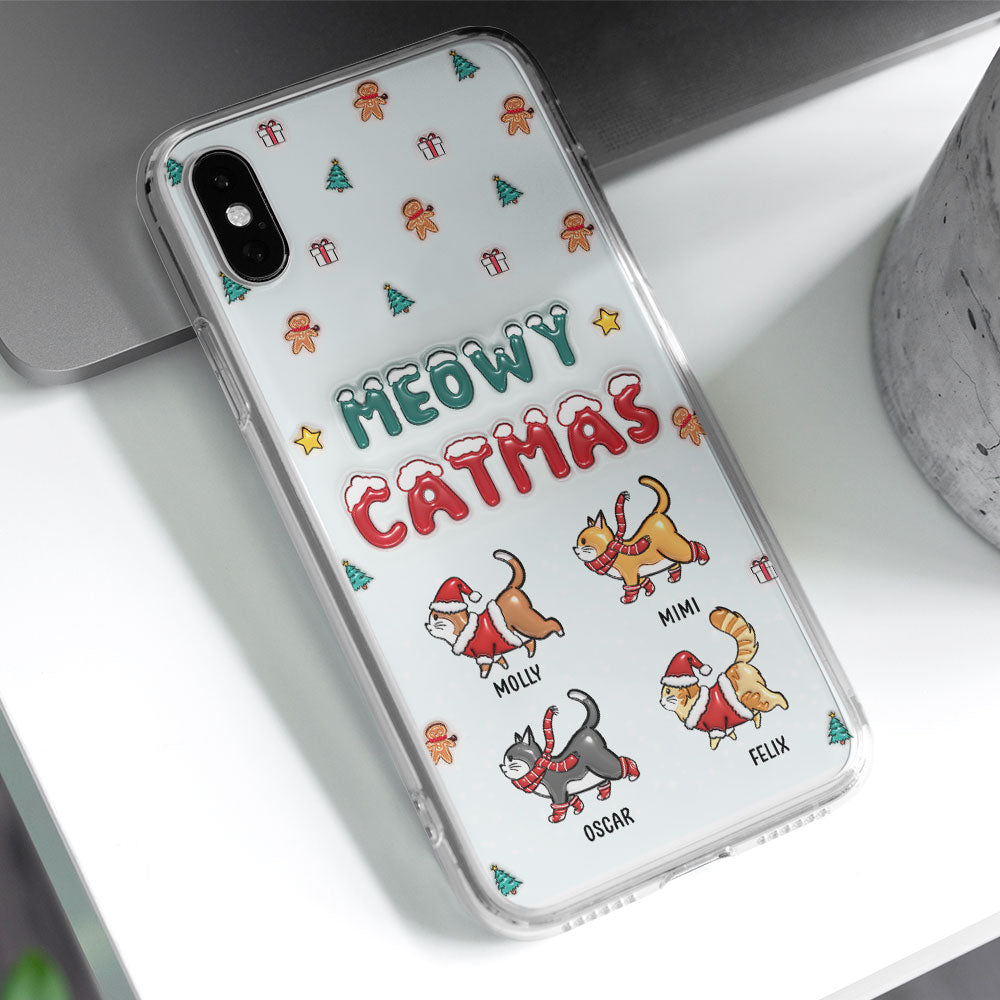 Christmas Cat - Personalized 3D Inflated Effect Phone Case