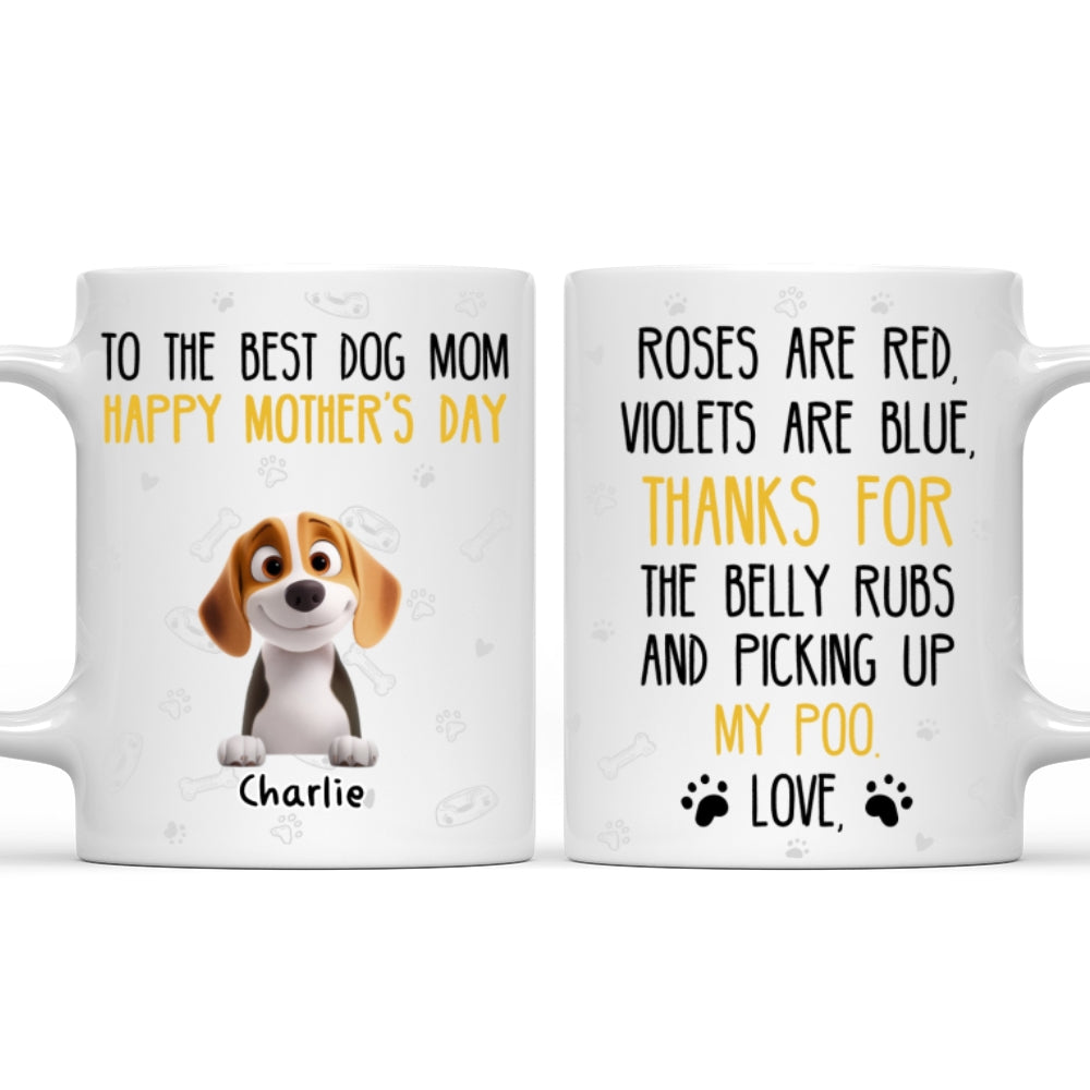 Custom Mother's day Birthday Gifts For Dog Mom, Dog Lovers • Picking Up Our Poo - Personalized Coffee Mug
