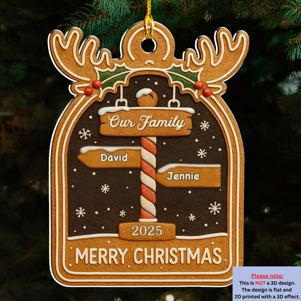 Cozy Holiday - Personalized Acrylic Ornament