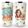 Custom Mother's day Birthday Gifts For Pet Mom, Pet Lovers • Proud To Be Slay Dog Mom - Personalized 3D Inflated Effect Tumbler