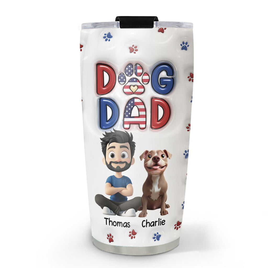 Custom Mother's Father's day Birthday Gifts For Dog Parents • My Lovely Dog - Personalized 3D Inflated Effect Tumbler