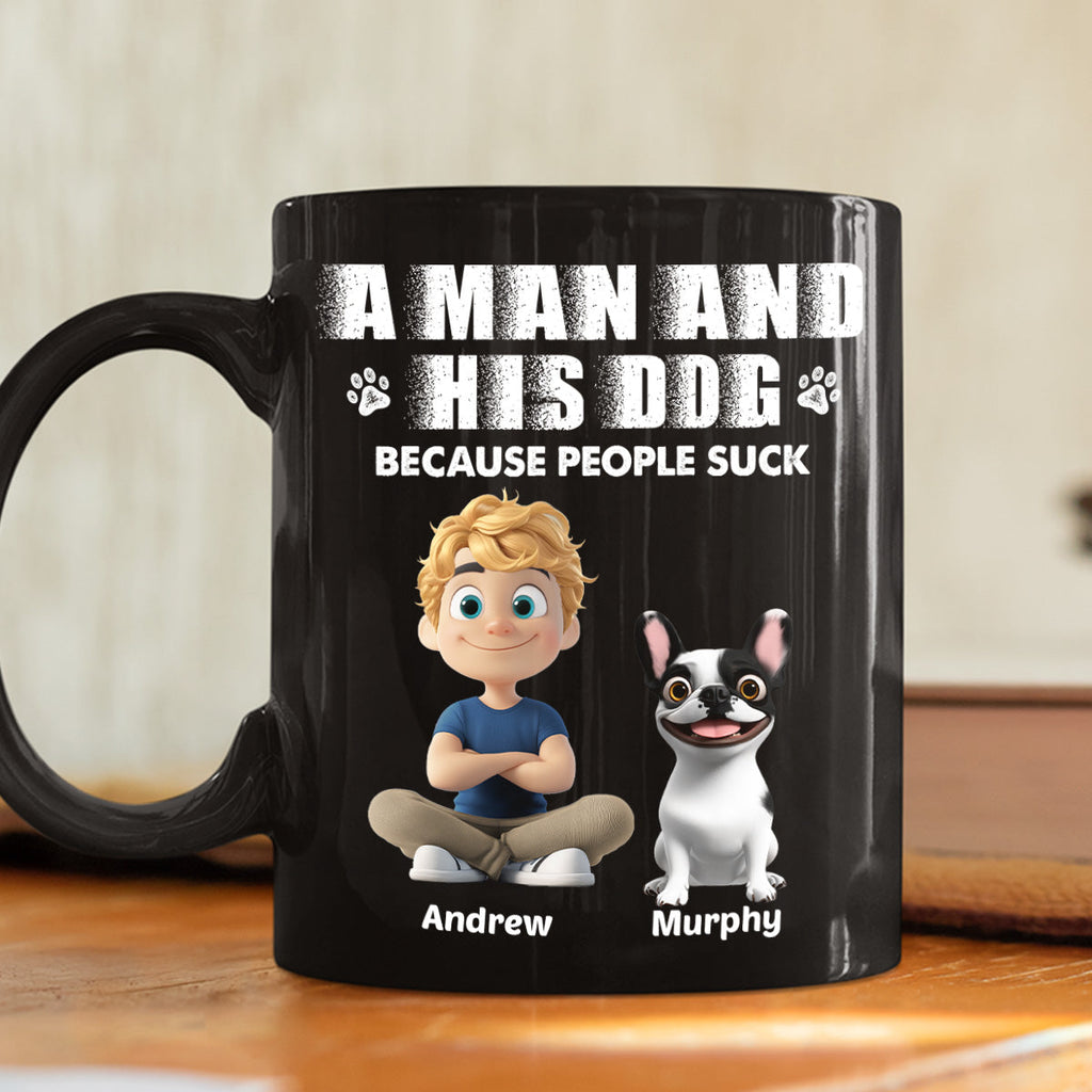 Custom Christmas Birthday Gifts For Dog Dad, Dog Lovers • Not Suck Like You - Personalized Coffee Mug