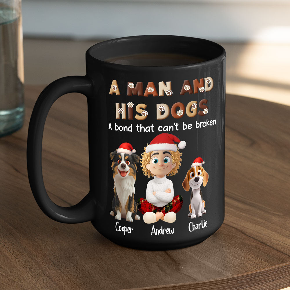 Custom Christmas Birthday Gifts For Dog Mom, Dog Lovers • My Biological Parent - Personalized Coffee Mug