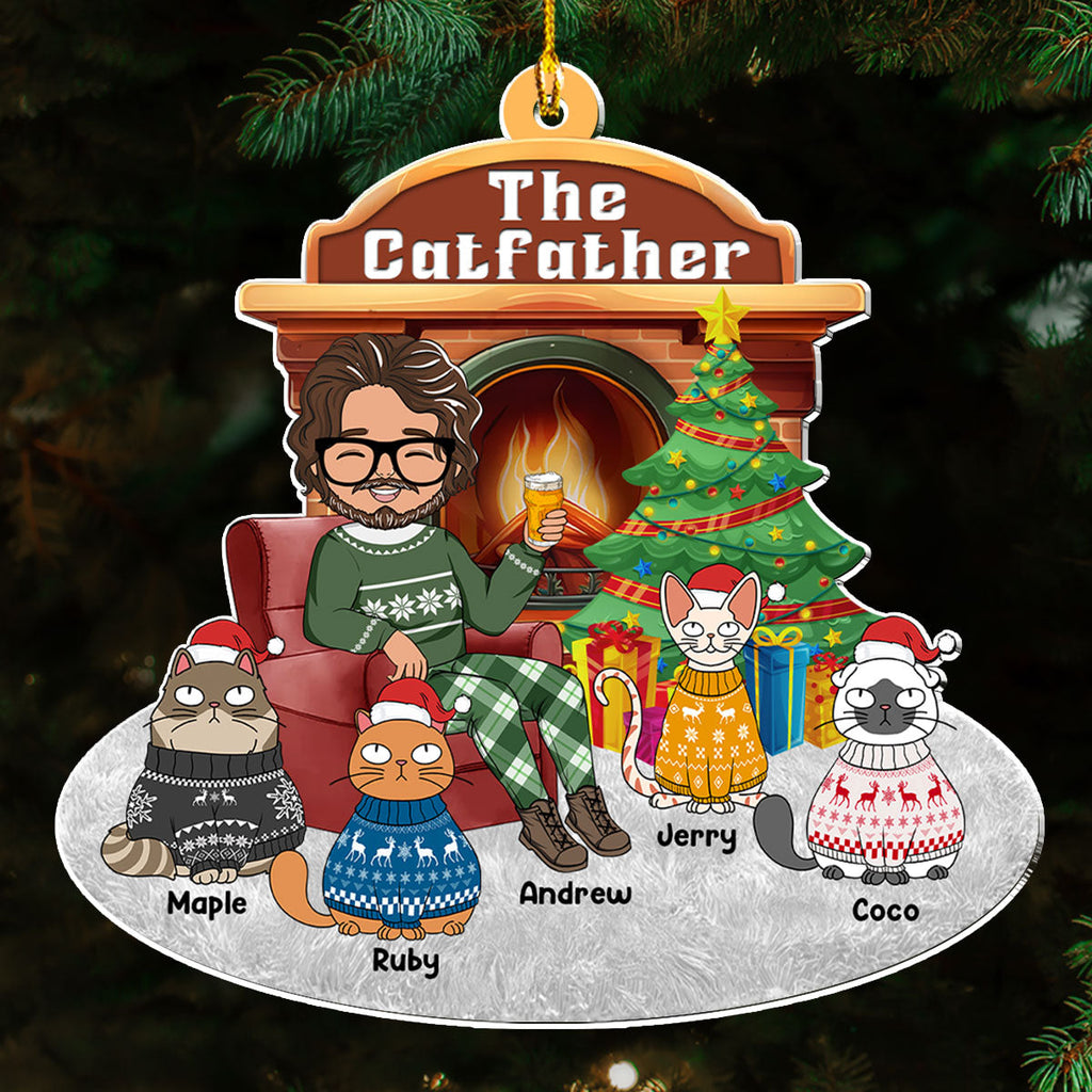 Catparent Christmas - Personalized Acrylic Ornament