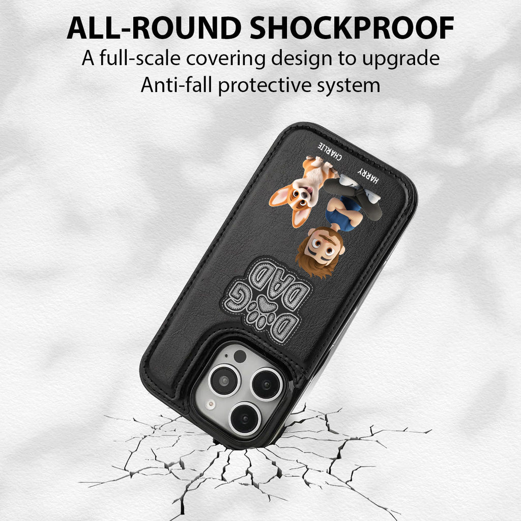 The Dog Dad - Personalized Leather Phone Case