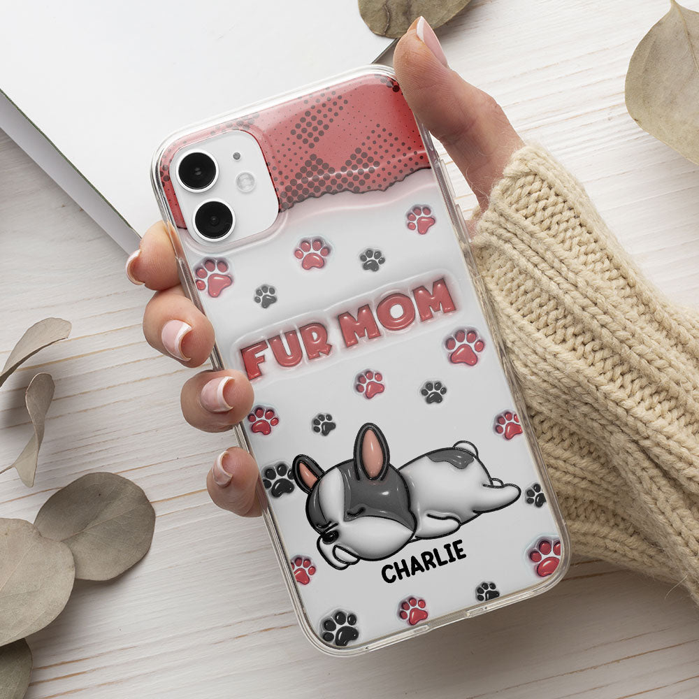 Fur Mom Version - Personalized 3D Inflated Effect Phone Case