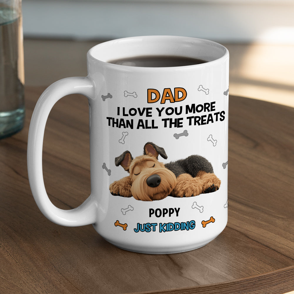 Custom Father's day Birthday Gifts For Dog Dad, Dog Lovers • Just For Fun - Personalized Coffee Mug