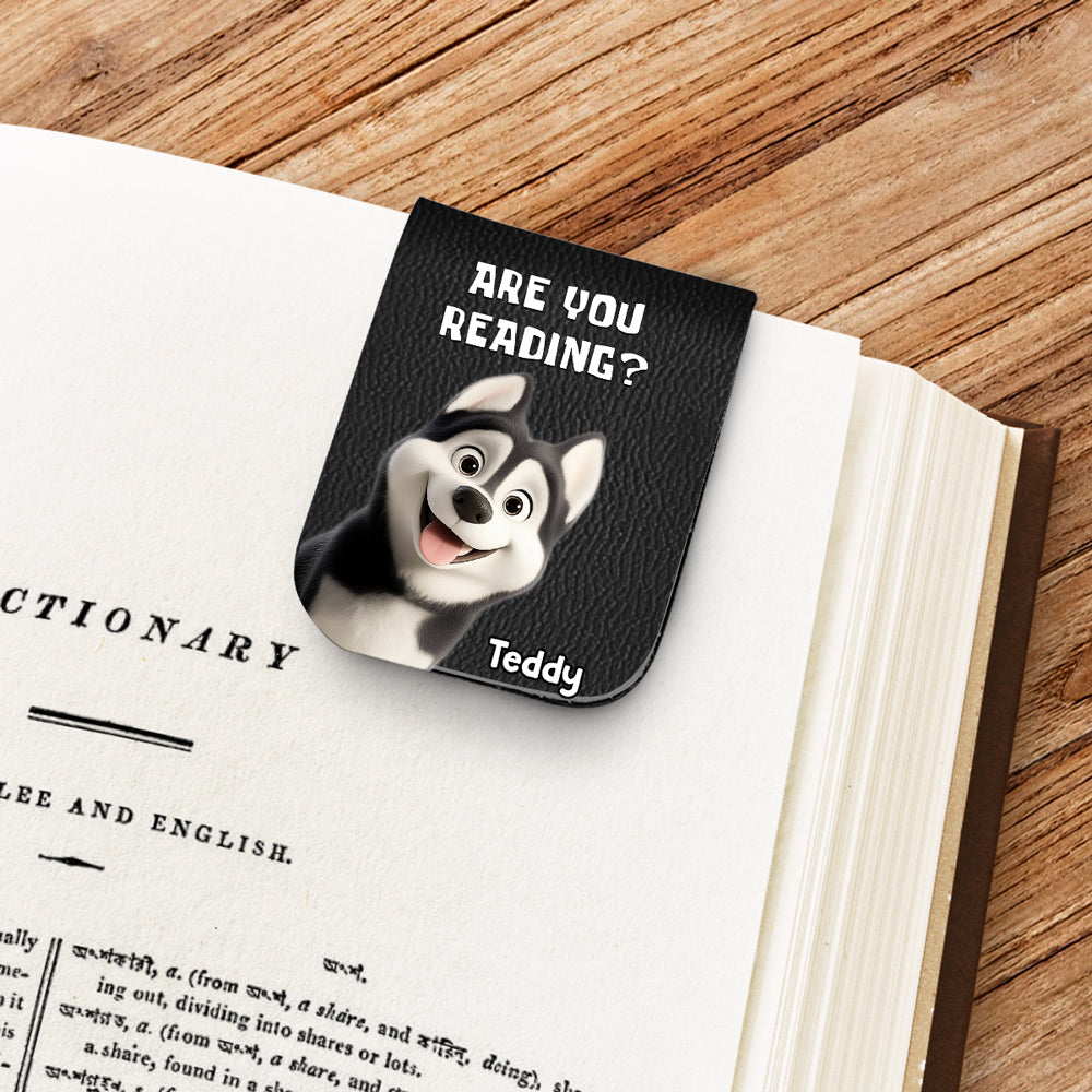 Are You Reading Or Not - Personalized Leather Bookmark