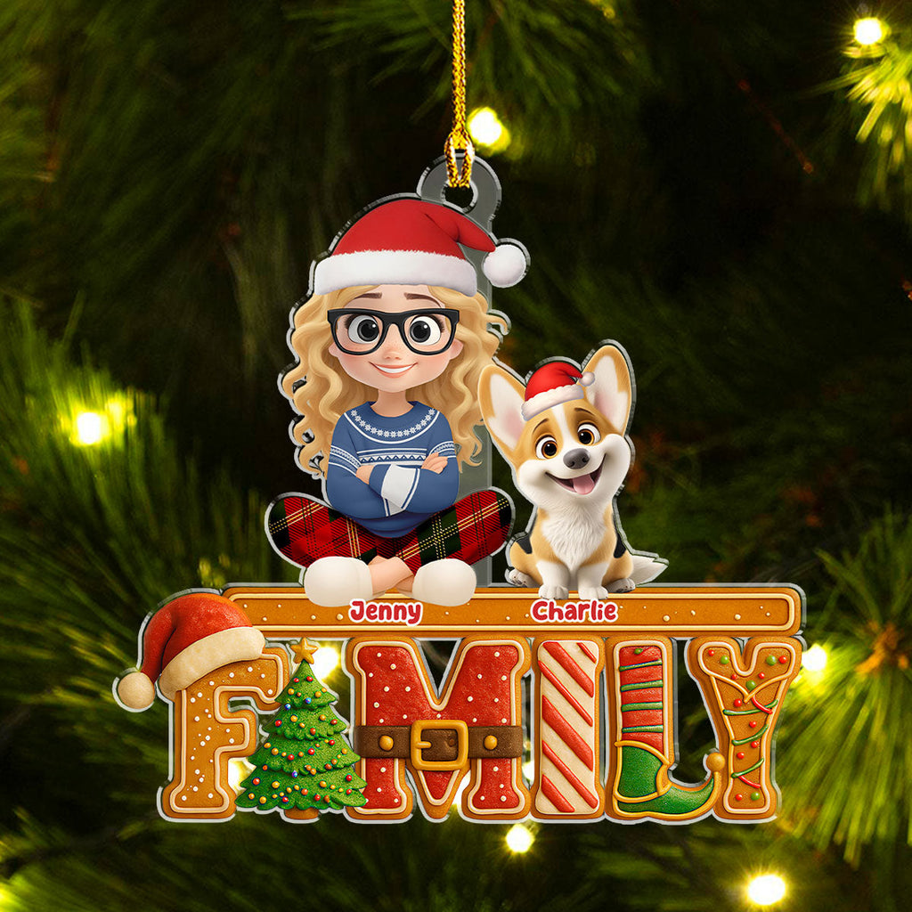 Custom Christmas Decor Home Birthday Gifts For Dog Lovers • Loved This Christmas Cake - Personalized Acrylic Ornament