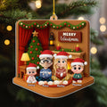 Custom Christmas Decor Home Birthday Gifts For Dog Lovers • We Got The Christmas Joy - Personalized 3D Effect Acrylic Ornament