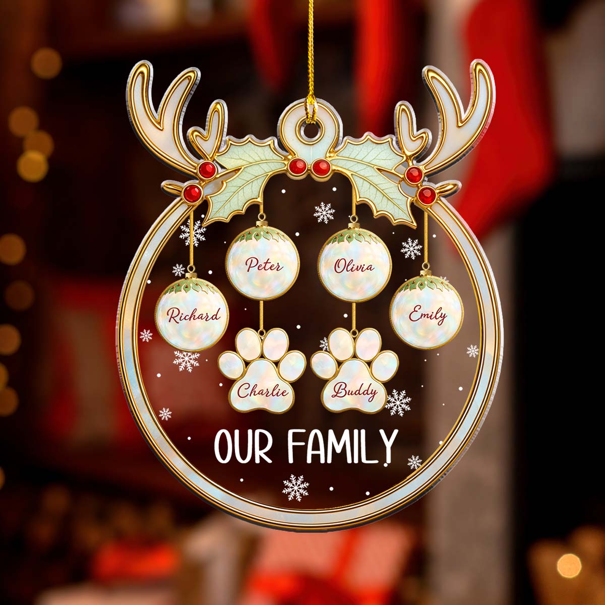 Our New Year Family - Personalized Acrylic Ornament