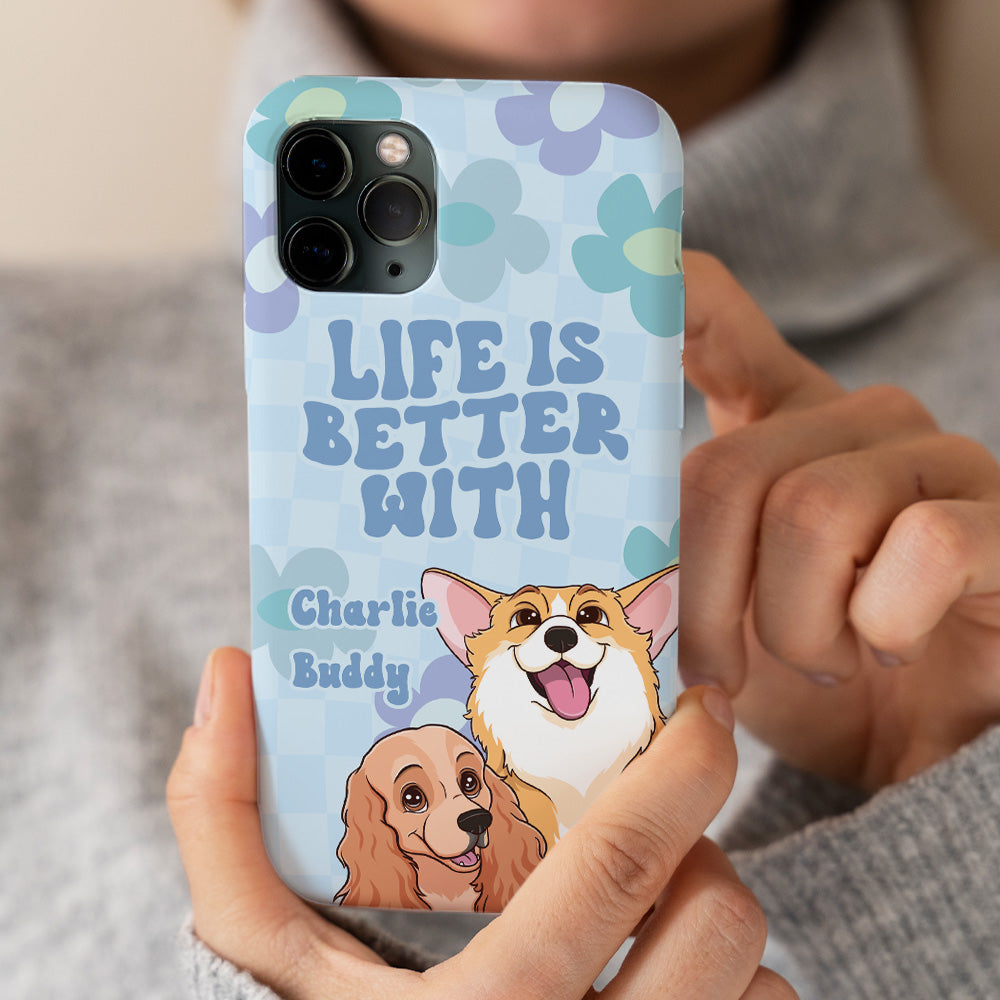 Life Is Better Flower - Personalized Phone Case
