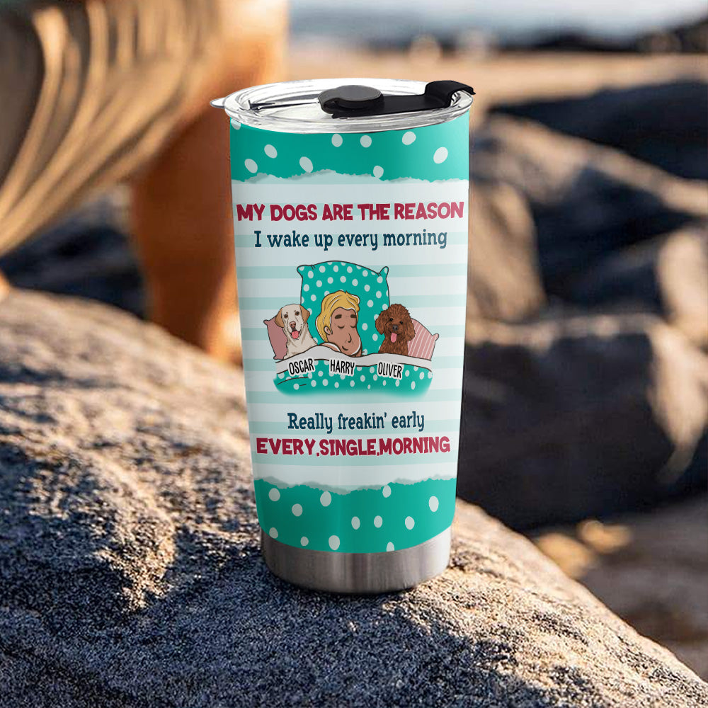 Custom Christmas Birthday Gifts For Dog Lovers • The Reason - Personalized Tumbler