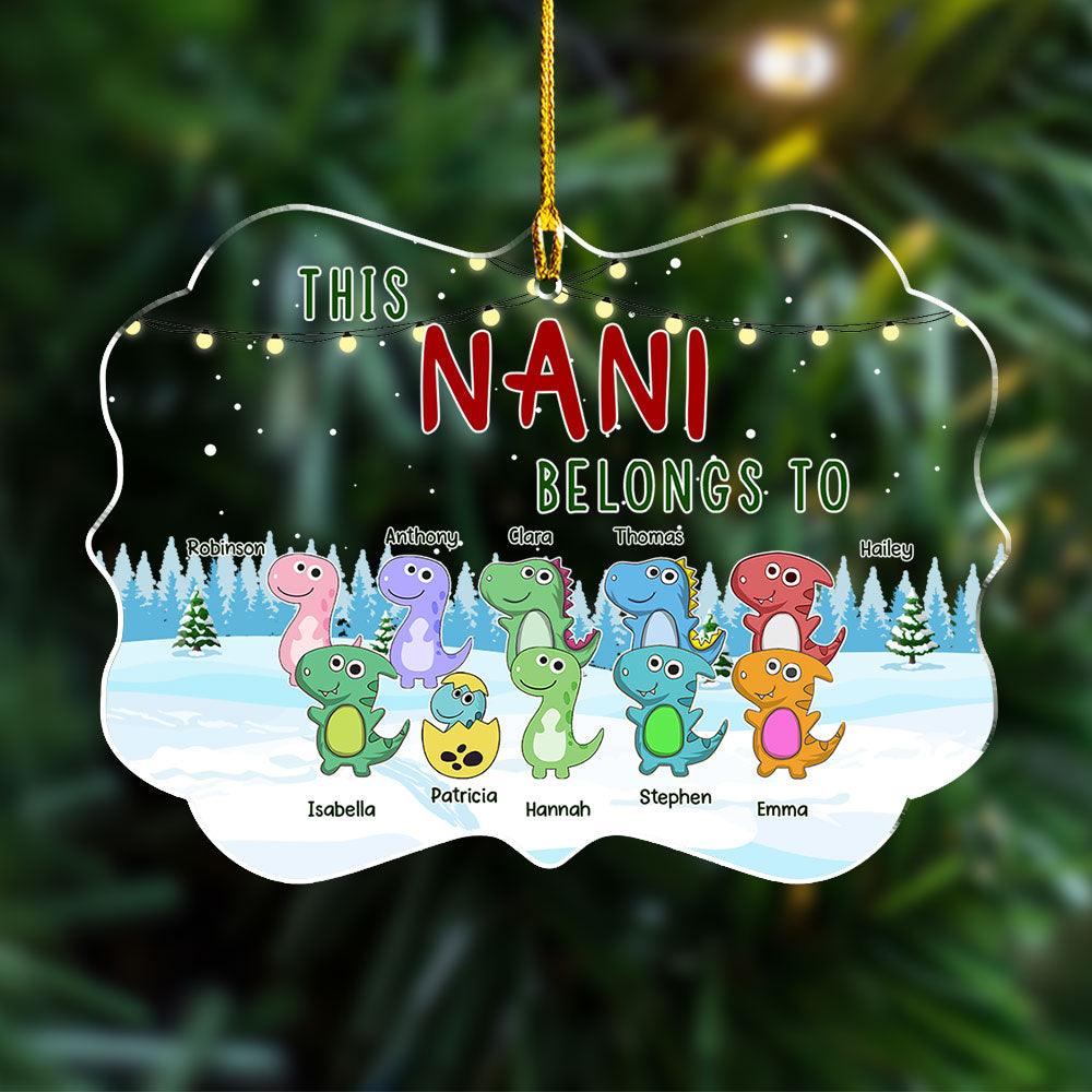 Belongs To - Personalized Acrylic Ornament