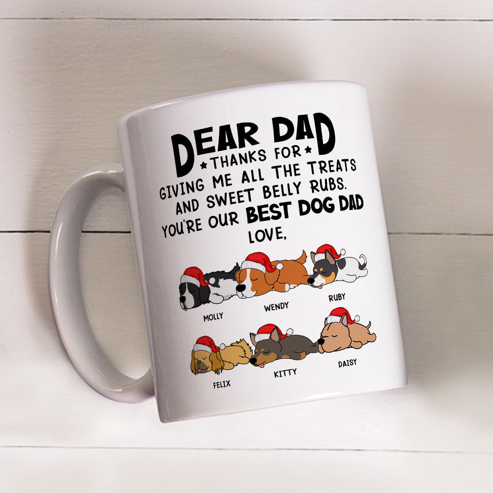Custom Photo Christmas Birthday Gifts For Dog Lovers • All The Treats - Personalized Coffee Mug