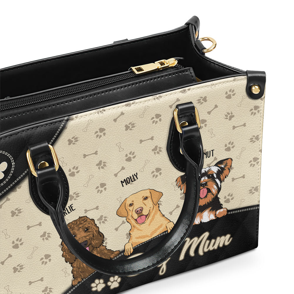 Cool Dog Mom - Personalized Leather Bag