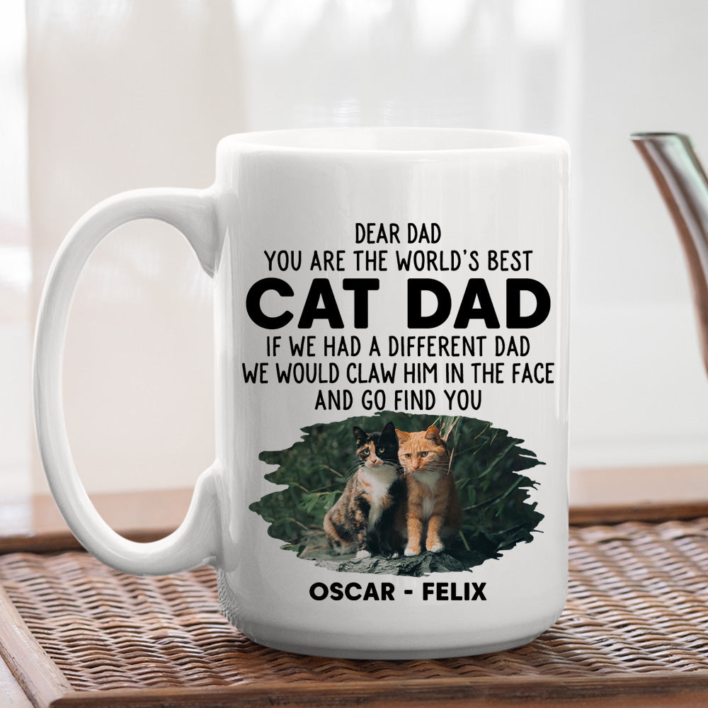 Custom Photo Mother's day Birthday Gifts For Cat Mom, Cat Lovers • We Would Claw Photo - Personalized Coffee Mug
