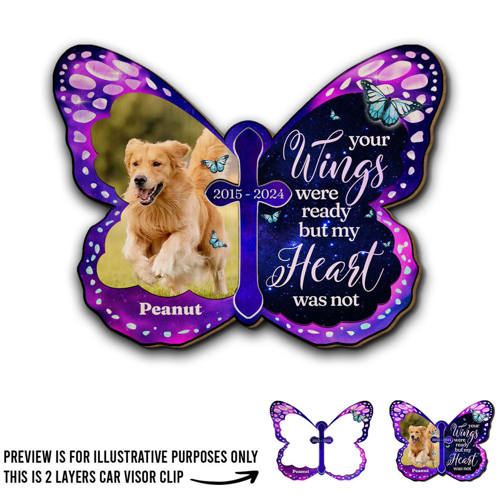 Always Beside You Ver Pet - Personalized Car Visor Clip