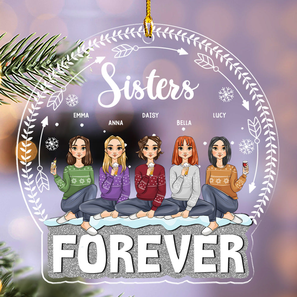 Forever Besties - Personalized Acrylic Ornament