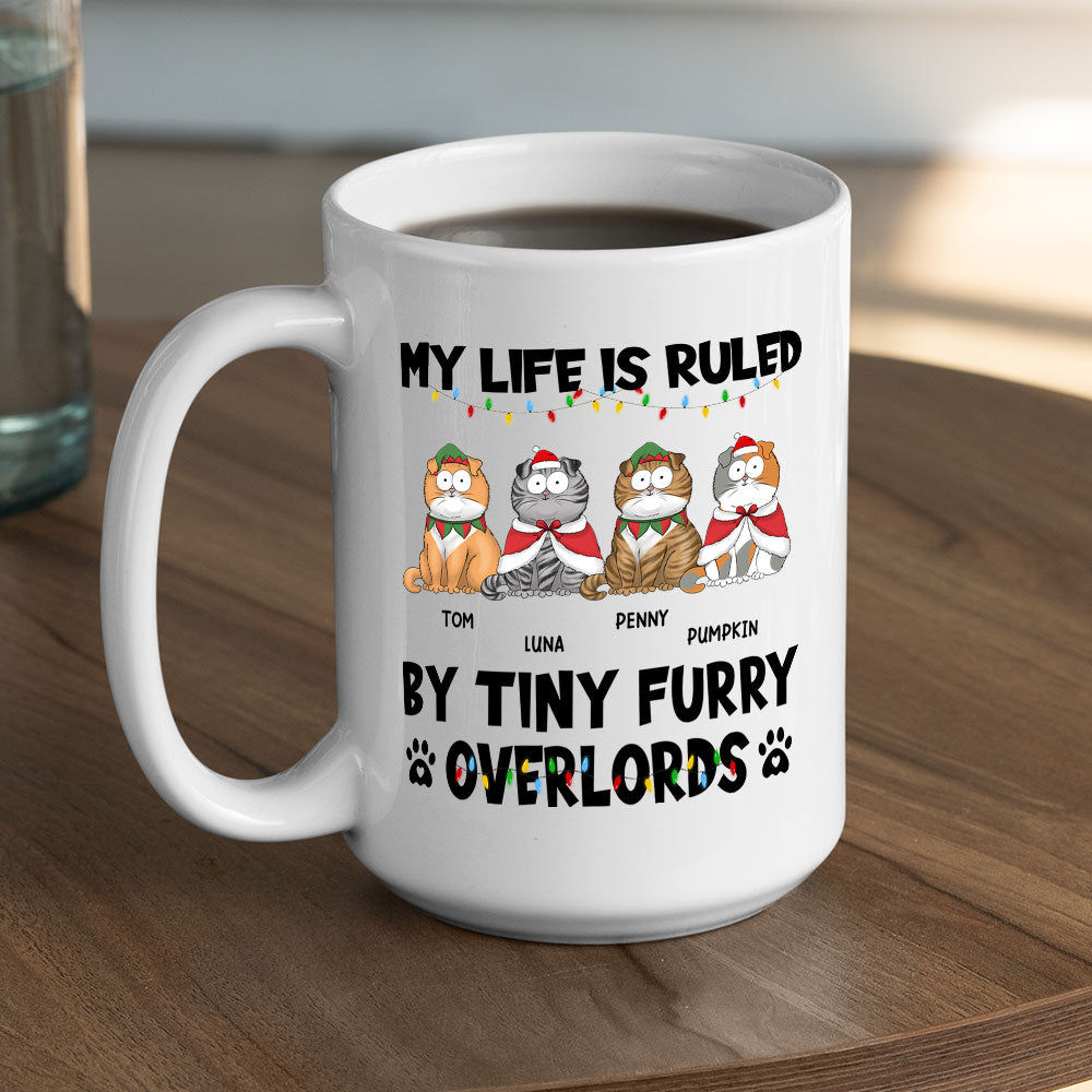 Custom Mother's day Birthday Gifts For Cat Mom, Cat Lovers • Cute Overlords - Personalized Coffee Mug