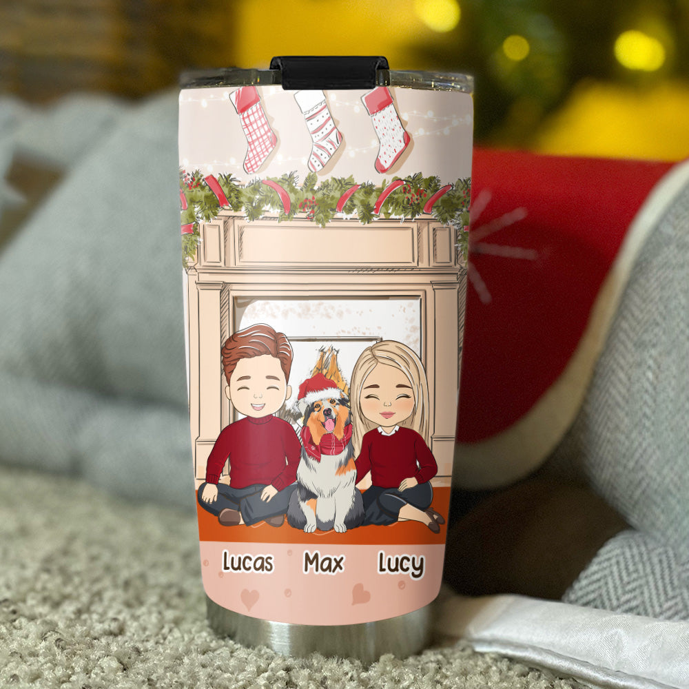 Custom Christmas Birthday Gifts For Dog Lovers • Life Without Charlie - Personalized Tumbler