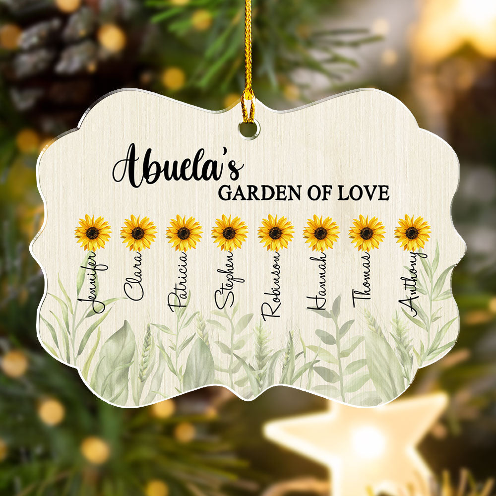 Garden Of Love - Personalized Acrylic Ornament