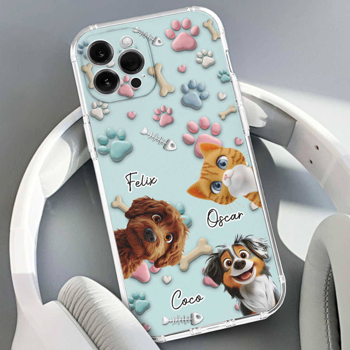 Lovely Pet Cartoon - Personalized Phone Case