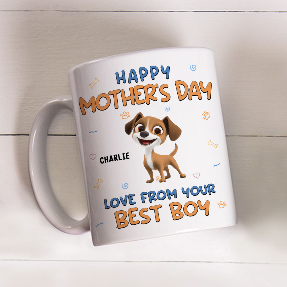 Custom Mother's Father's day Birthday Gifts For Dog Lovers • From Your Baby - Personalized Coffee Mug