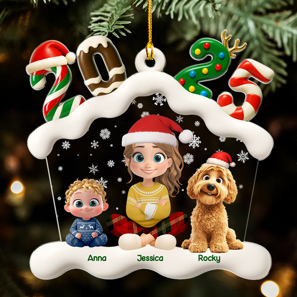 Home Sweet Home Family - Personalized Acrylic Ornament