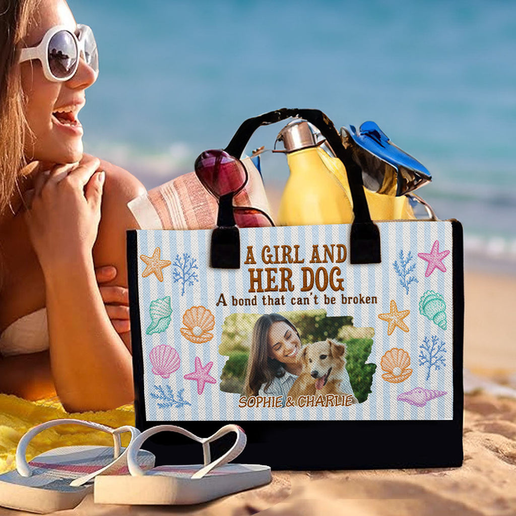 Bonding In Summer Photo - Personalized Canvas Tote Bag