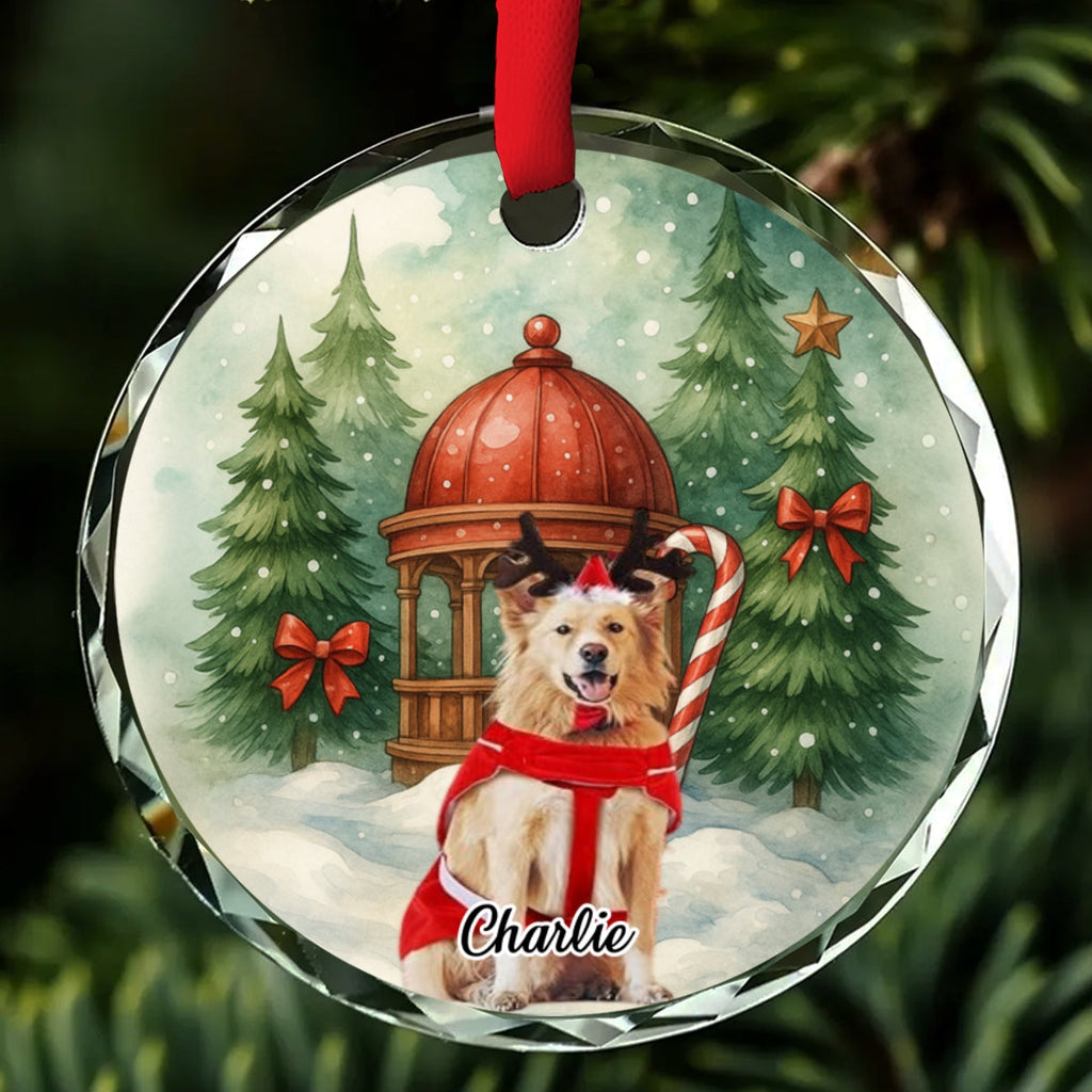 Falling In Me Photo - Personalized Glass Ornament