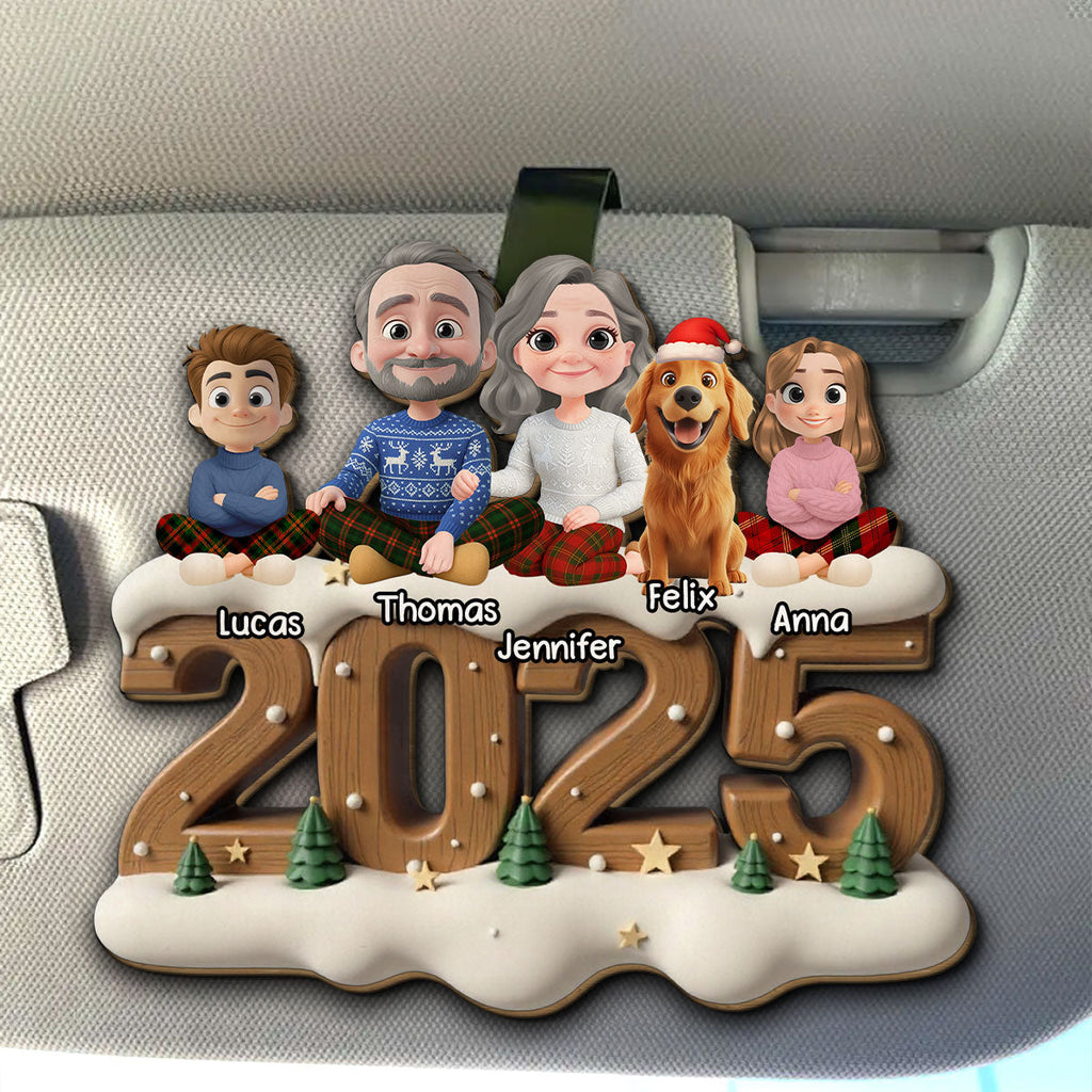 As A Family Onwards Extended Ver - Personalized Car Visor Clip