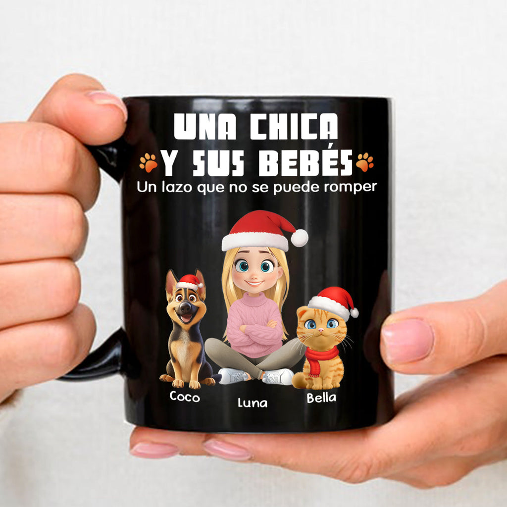 Custom Christmas Birthday Gifts For Pet Lovers • Humano y su bebé – Taza de café personalizada