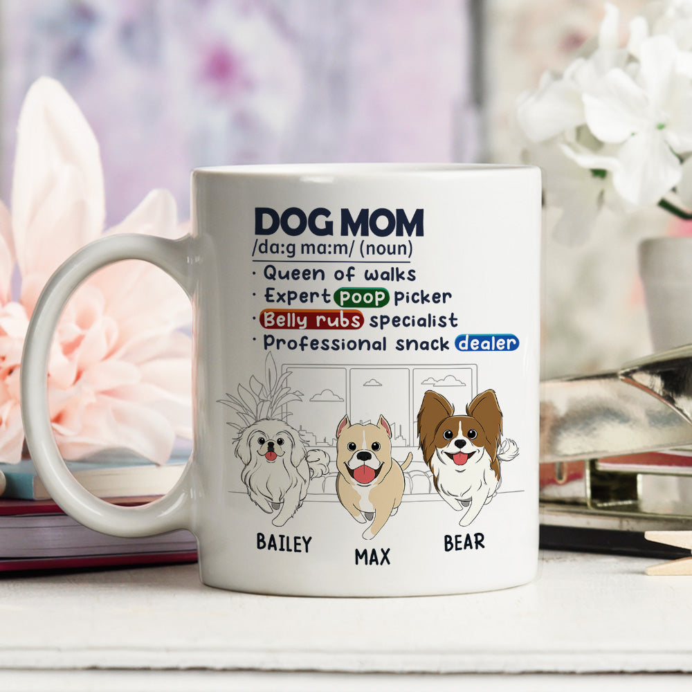 Custom Christmas Birthday Gifts For Dog Lovers • Dog King Queen Of Walks - Personalized Coffee Mug
