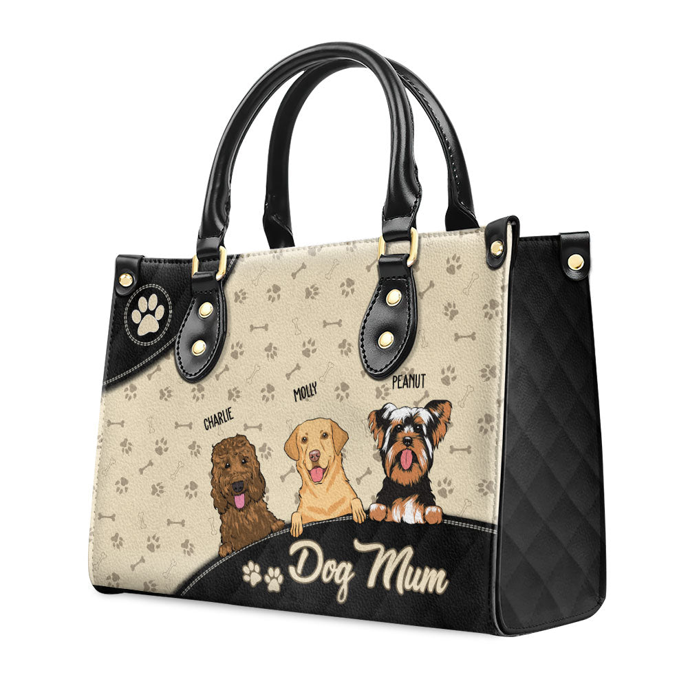 Cool Dog Mom - Personalized Leather Bag