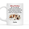 Custom Photo Christmas Birthday Gifts For Dog Lovers • Only Cuddle You At Bedtime Photo - Personalized Coffee Mug