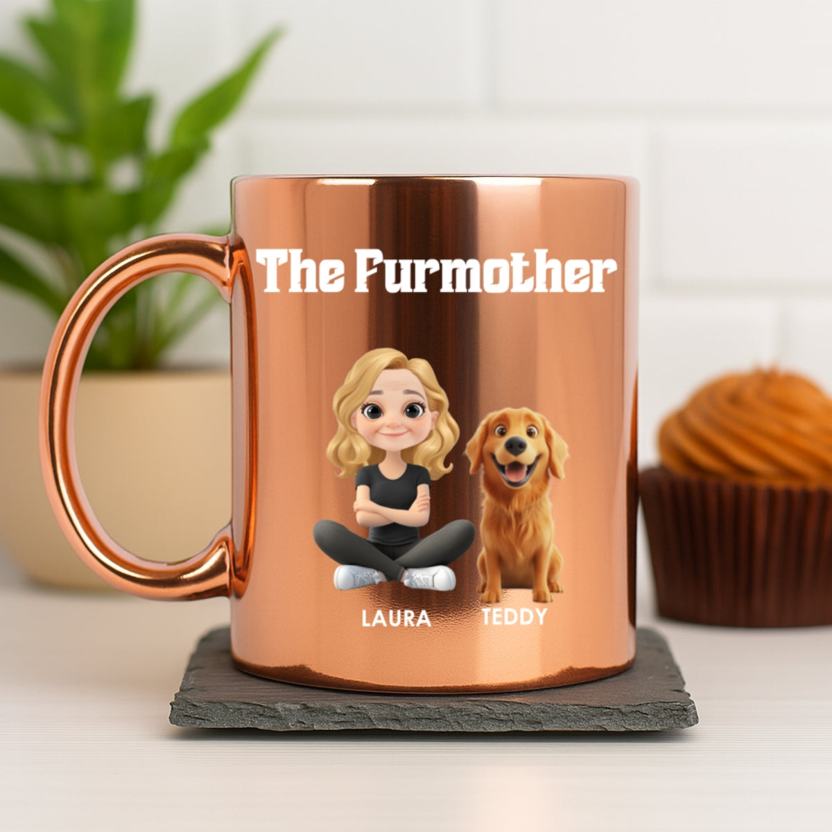 Custom Christmas Birthday Gifts For Pet Mom, Pet Lovers • Pet Mom Luxury - Personalized Metallic Mug