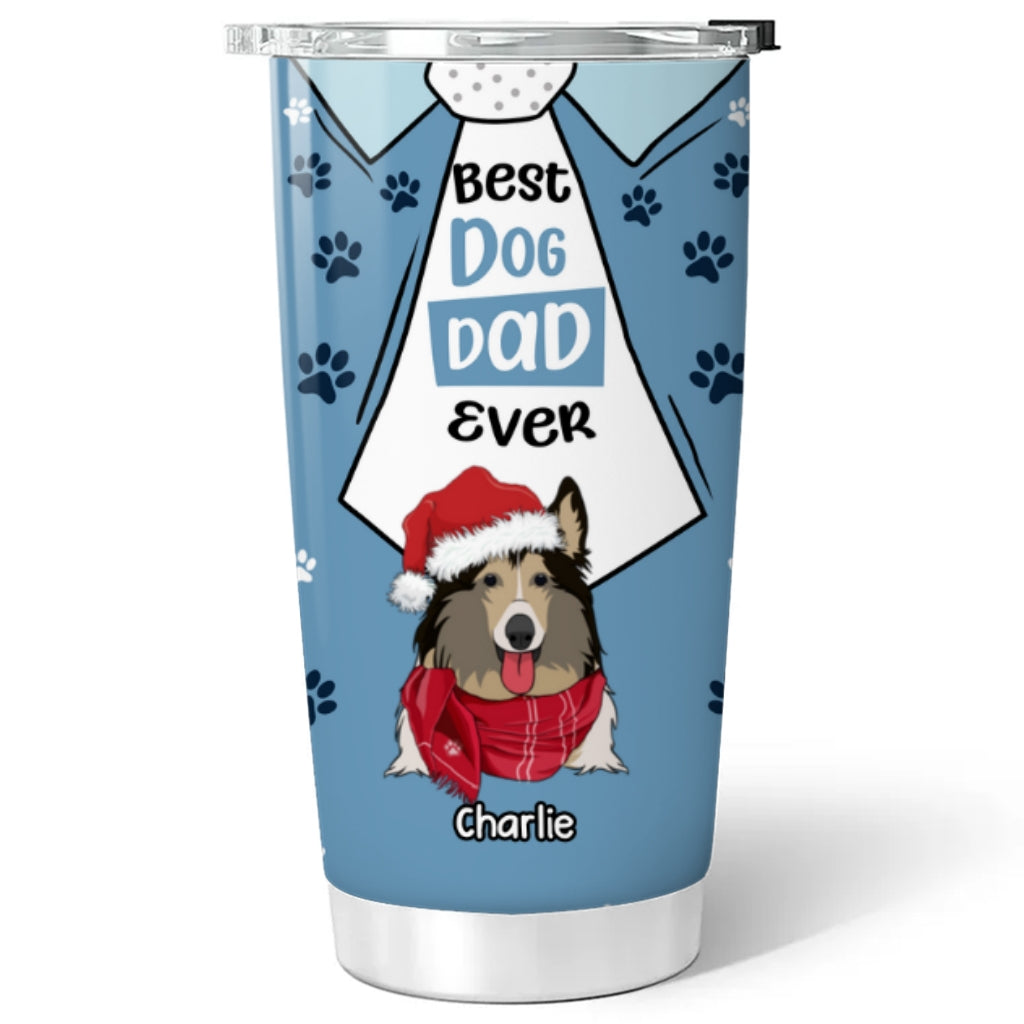 We Love You Best Dog Dad - Personalized Tumbler