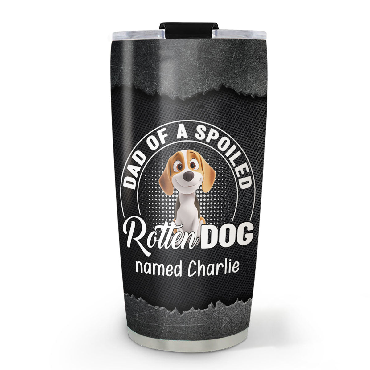 Custom Father's day Birthday Gifts For Dog Dad, Dog Lovers • Rotten Dog Cartoon - Personalized Tumbler