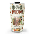 Dog Mom Cartoon Autumn Version Photo - Personalized 3D Inflated Effect Tumbler