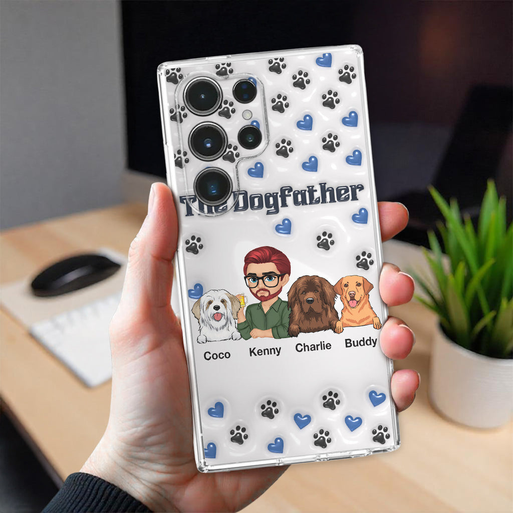Handsome Dog Dad - Personalized 3D Inflated Effect Phone Case