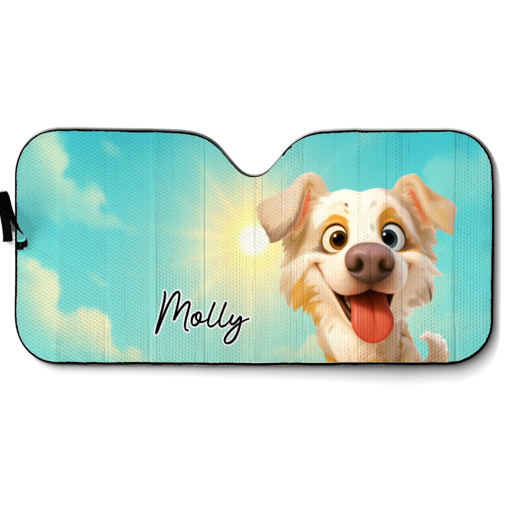 Can You See Us - Personalized Car Sunshade