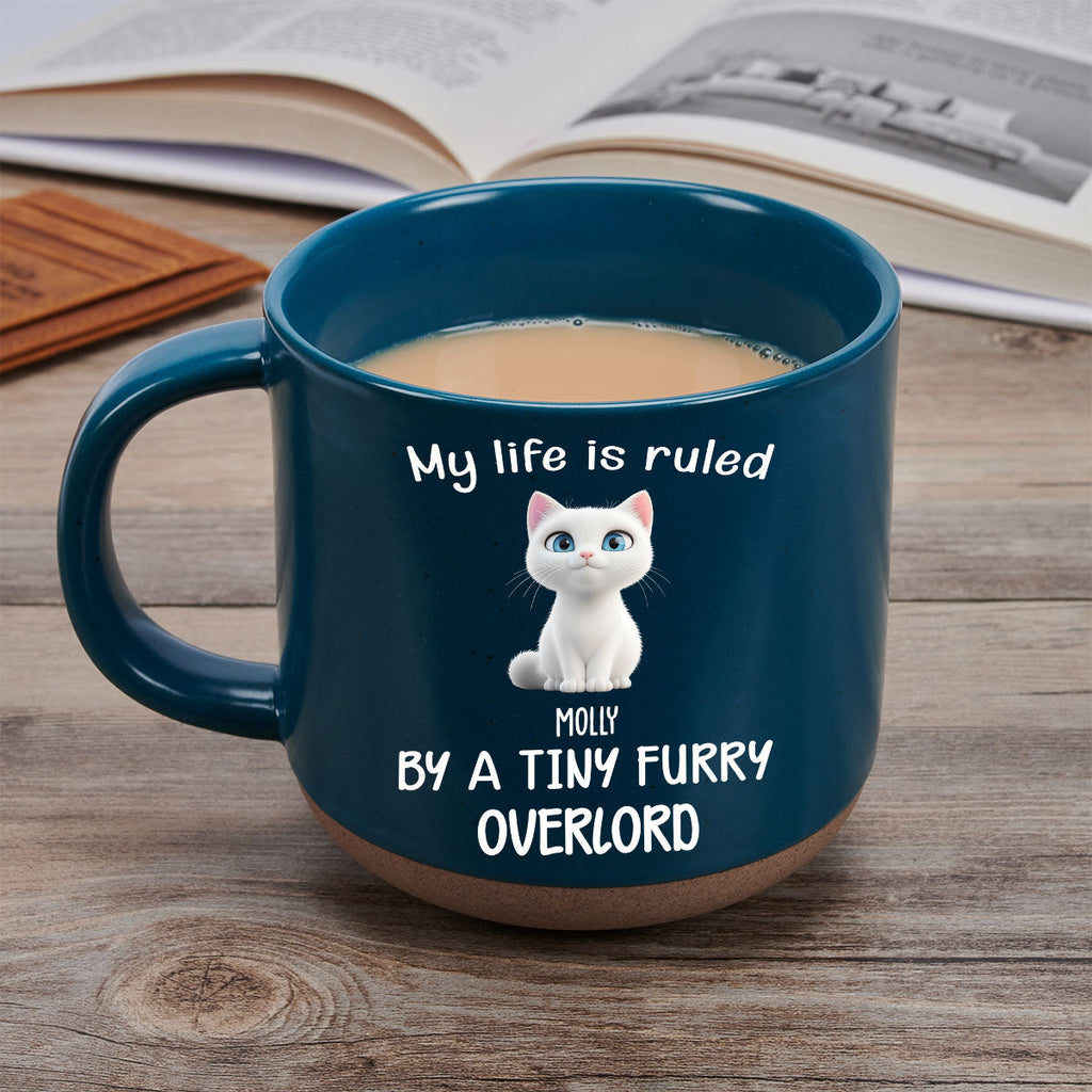 Custom Christmas Birthday Gifts For Pet Lovers • My Life Is Rule By Cat Chibi - Personalized Pottery Mug