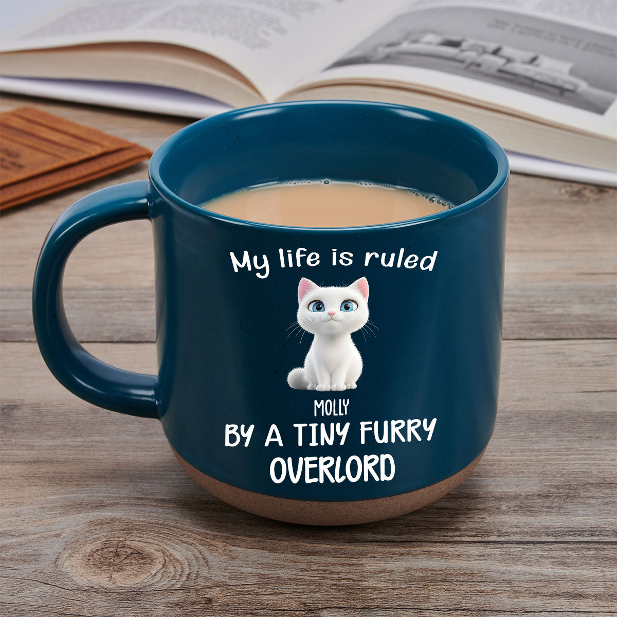 Custom Christmas Birthday Gifts For Pet Lovers • My Life Is Rule By Cat Chibi - Personalized Pottery Mug