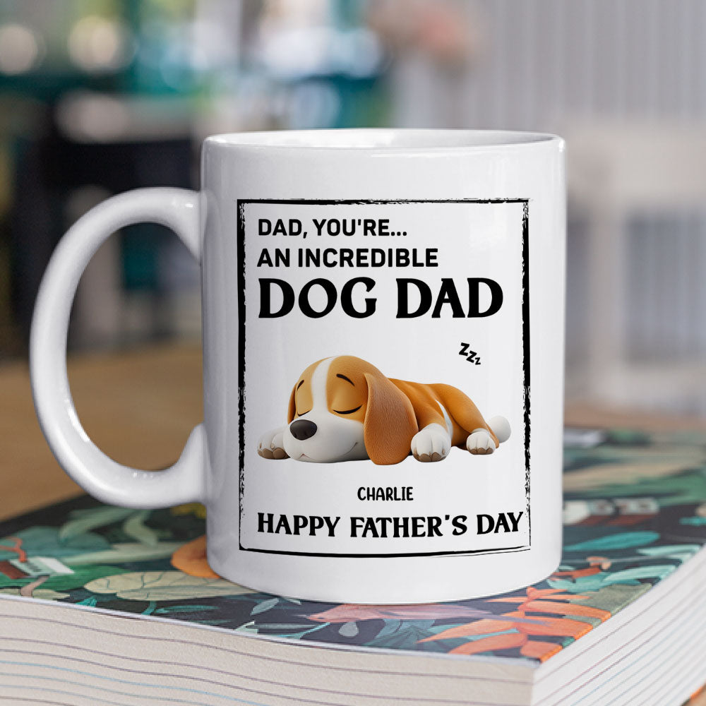 Custom Father's day Birthday Gifts For Dog Dad, Dog Lovers • My Super Cool Dog Dad - Personalized Coffee Mug