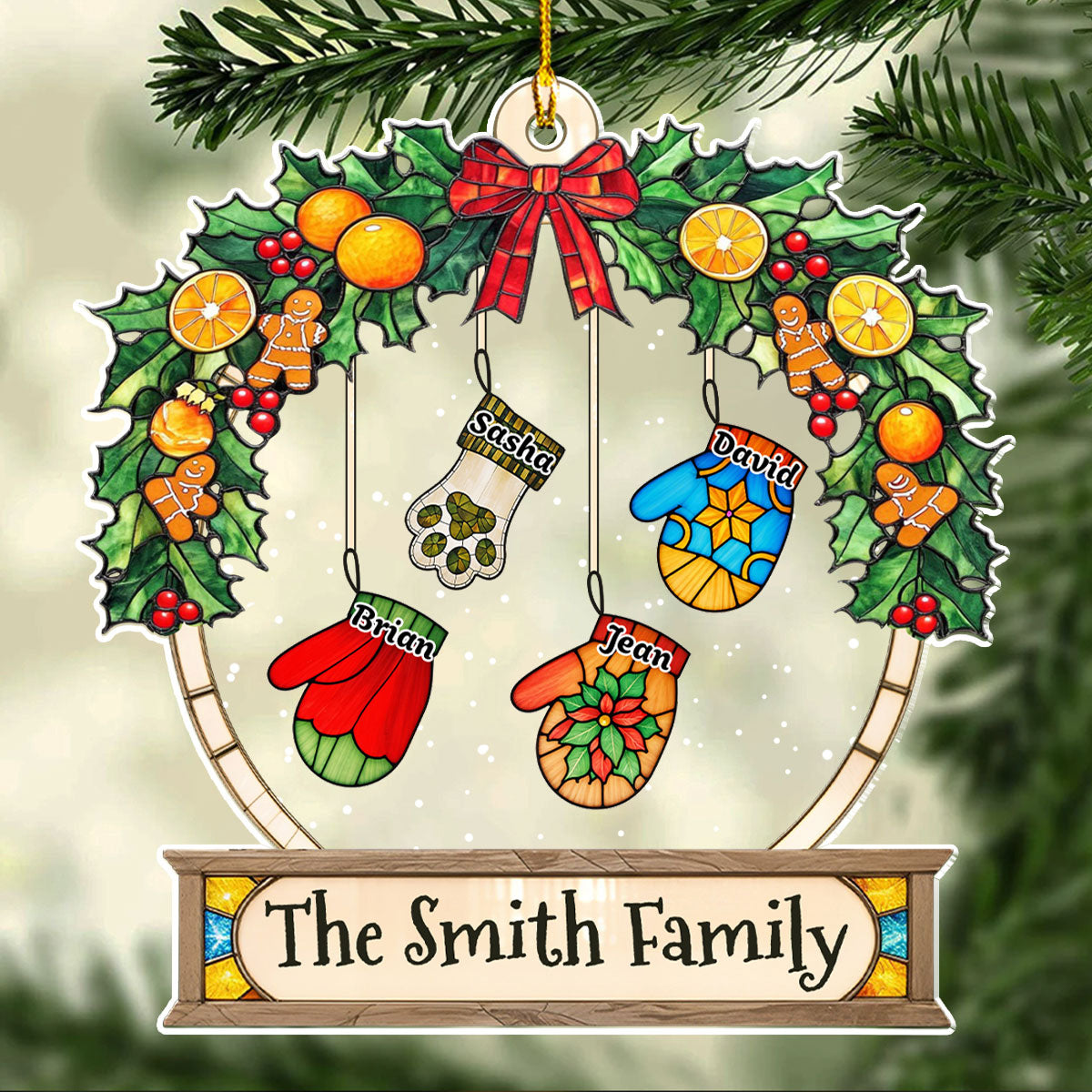 Lovely Gloves Hanging - Personalized Acrylic Ornament