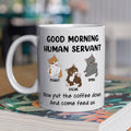 Custom Mother's day Birthday Gifts For Cat Mom, Cat Lovers • Good Morning - Personalized Coffee Mug
