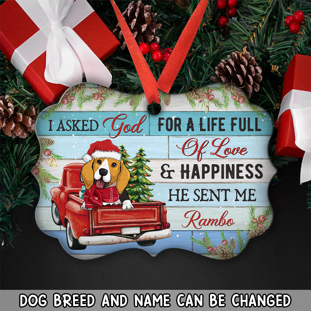 Life Full Of Love - Personalized Aluminum Ornament