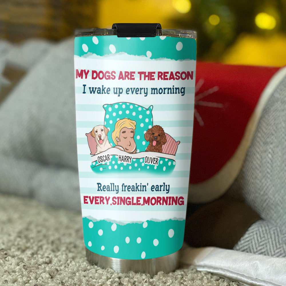 Custom Christmas Birthday Gifts For Dog Lovers • The Reason - Personalized Tumbler