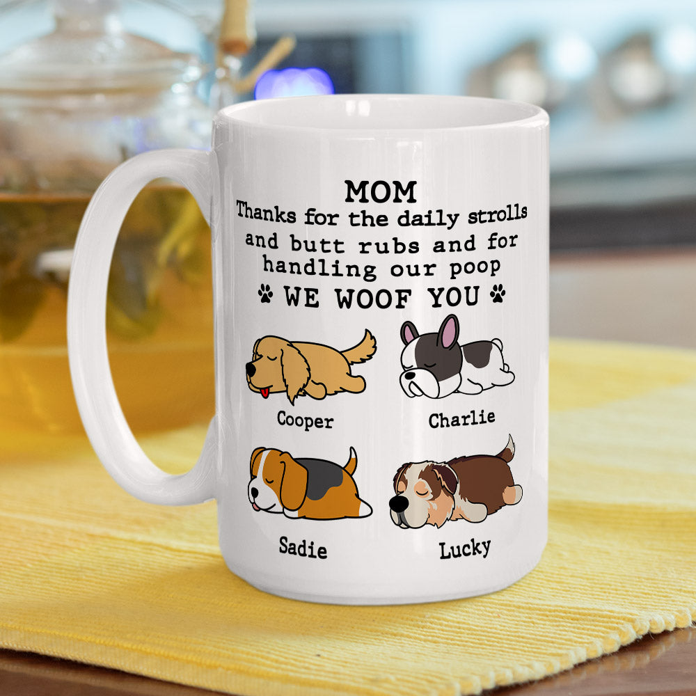 Custom Christmas Birthday Gifts For Dog Lovers • Handling My Poop - Personalized Coffee Mug